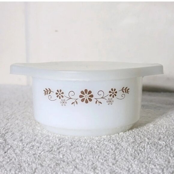Other - Vintage Dynaware PyrORey Custard Cup Mini Casserole Dish W Plastic Lid